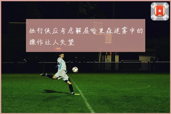 独行侠应考虑解雇哈里森迷雾中的操作让人失望